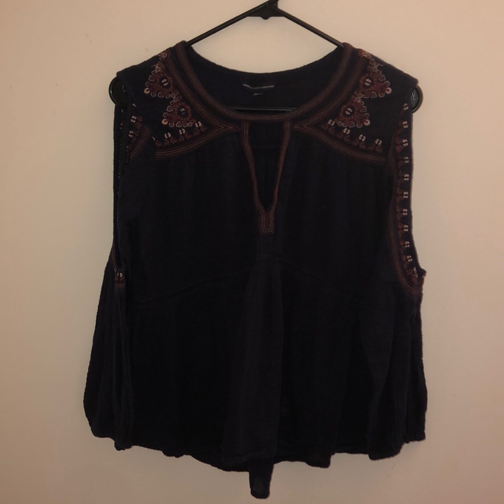 american eagle flowy long sleeved blouse